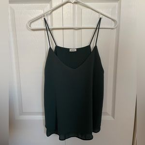 Cute green flowy tank top, size XS